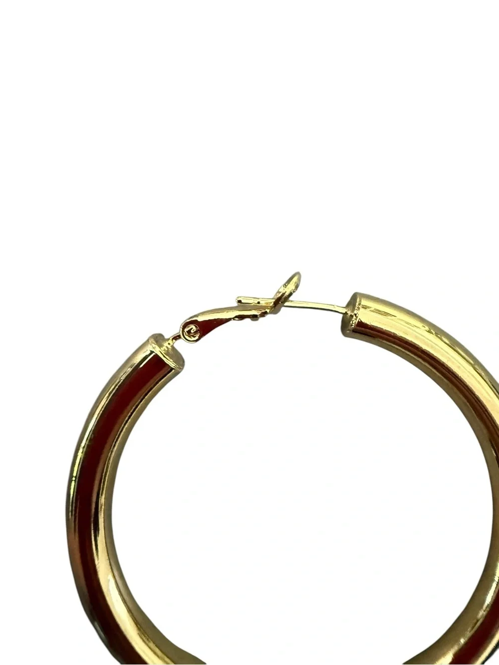 NWT 2” Hollow Classic Gold Hoop Earrings